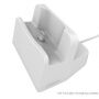 Univerzálna dokovacia stanica a&nbsp;stojanček s&nbsp;lightning konektorom pre Apple iPhone/iPad/AirPods/Magic Mouse – strieborná