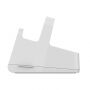 Univerzálna dokovacia stanica a&nbsp;stojanček s&nbsp;lightning konektorom pre Apple iPhone/iPad/AirPods/Magic Mouse – strieborná