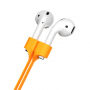 BASEUS silikónový magnetický držiak proti strate pre AirPods – oranžový