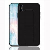 Kryt s funkciou stojančeka/príchytky pre iPhone XS Max - čierny
