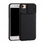 Kryt s posuvnou krytkou šošovky fotoaparátu pre iPhone 6 Plus/6S Plus/7 Plus/8 Plus - čierny