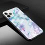 Kryt so sklenenou zadnou stranou pre iPhone 11 Pro Max - farebný mramor