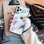 Kryt so sklenenou zadnou stranou pre iPhone 11 Pro Max - farebný mramor