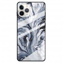 Kryt so sklenenou zadnou stranou pre iPhone 11 Pro - sivý mramor