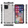 Nárazuvzdorný kryt so štruktúrou plástu pre iPhone 11 Pro - transparentný