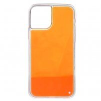 Presýpací kryt svietiaci v tme pre iPhone 11 - oranžový