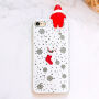 Ochranný 3D kryt pre Apple iPhone 6S/6 – Santa a vločky