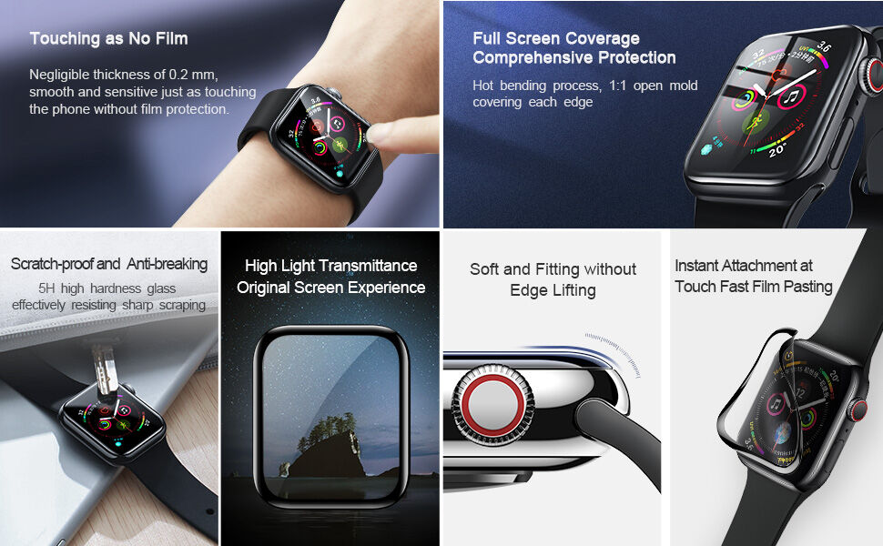 BASEUS tvrdené sklo pre Apple Watch 38mm
