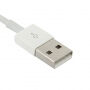 Magnetický nabíjací kábel USB-A pre Apple Watch - 2 m - biely