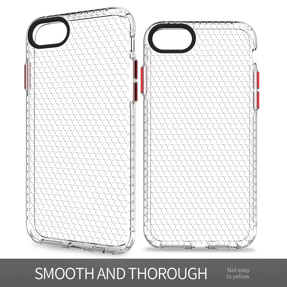 Transparentný kryt so štruktúrou včelieho plástu pre iPhone 6 / 6S / 7 / 8 - čierny Transparentný kryt so štruktúrou včelieho plástu pre iPhone 6 / 6S / 7 / 8 - čierny
