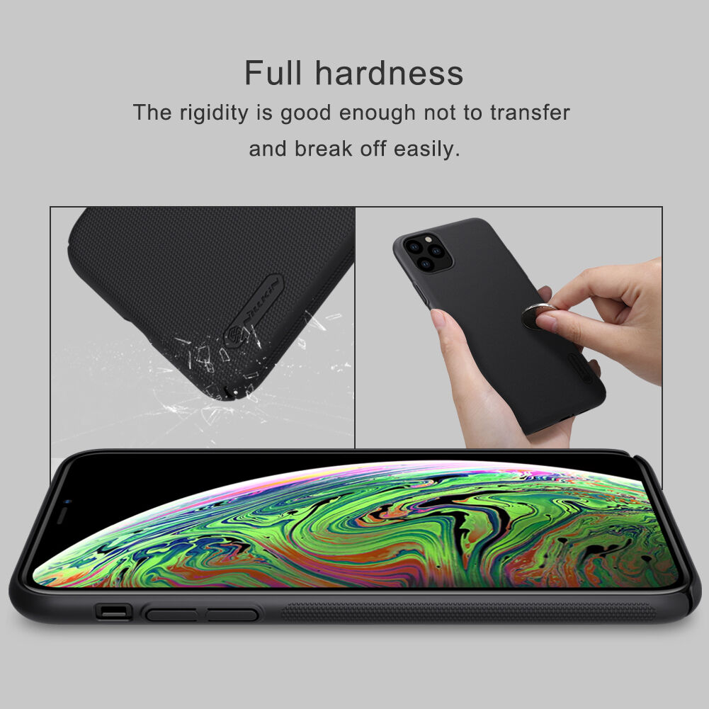 Nillkin matný kryt so zdrsneným povrchom pre iPhone 11 Pro Max - modrý