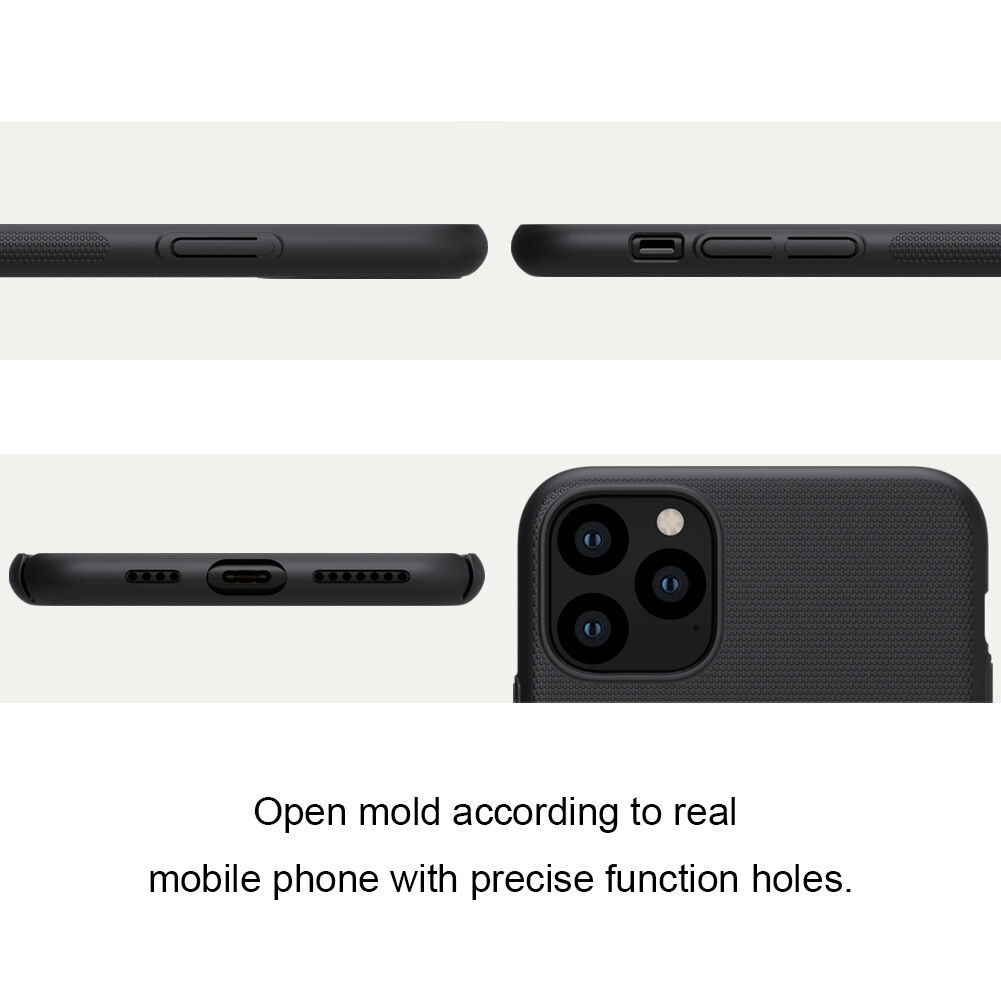 Nillkin matný kryt so zdrsneným povrchom pre iPhone 11 Pro Max - modrý
