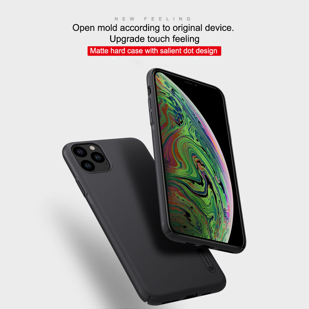 Nillkin matný kryt so zdrsneným povrchom pre iPhone 11 Pro Max - čierny