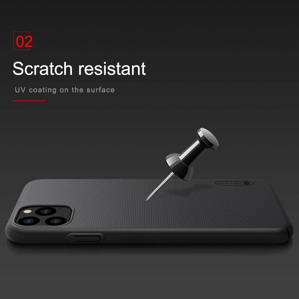 Nillkin matný kryt so zdrsneným povrchom pre iPhone 11 Pro Max - čierny
