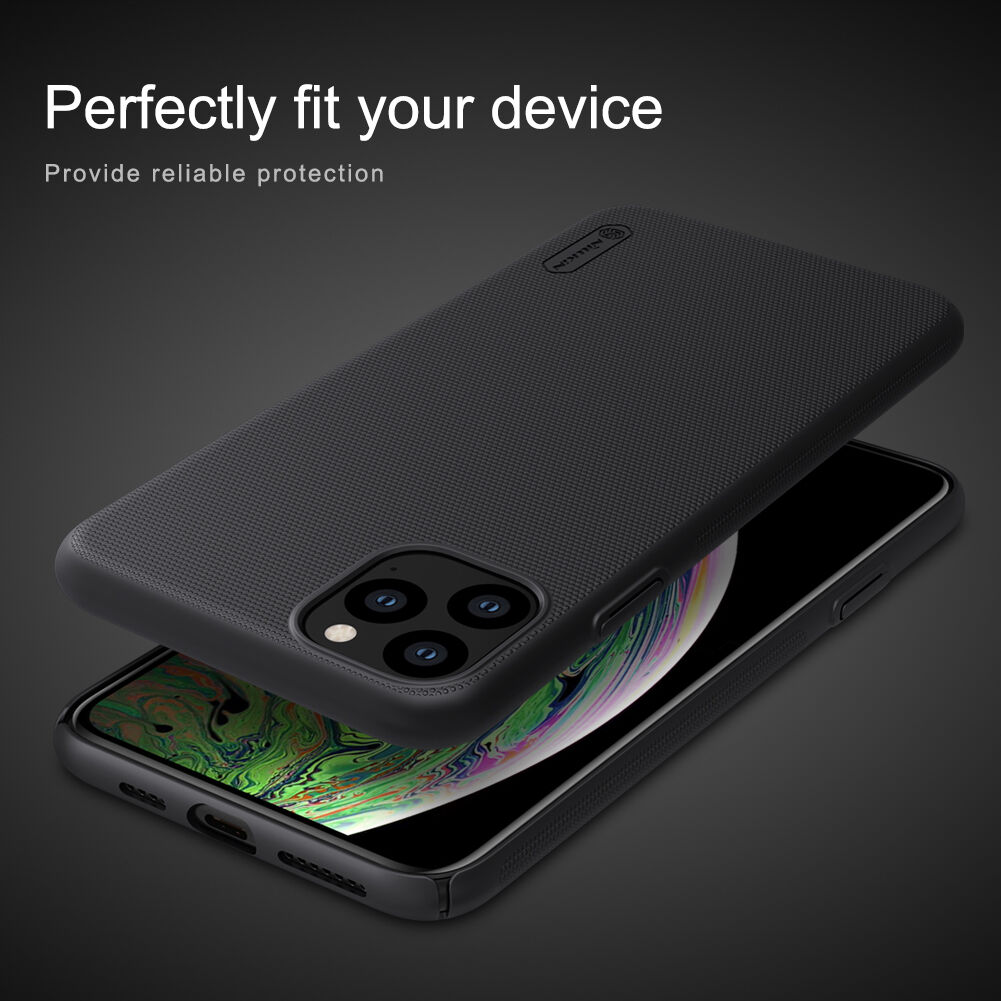 Nillkin matný kryt so zdrsneným povrchom pre iPhone 11 Pro Max - čierny