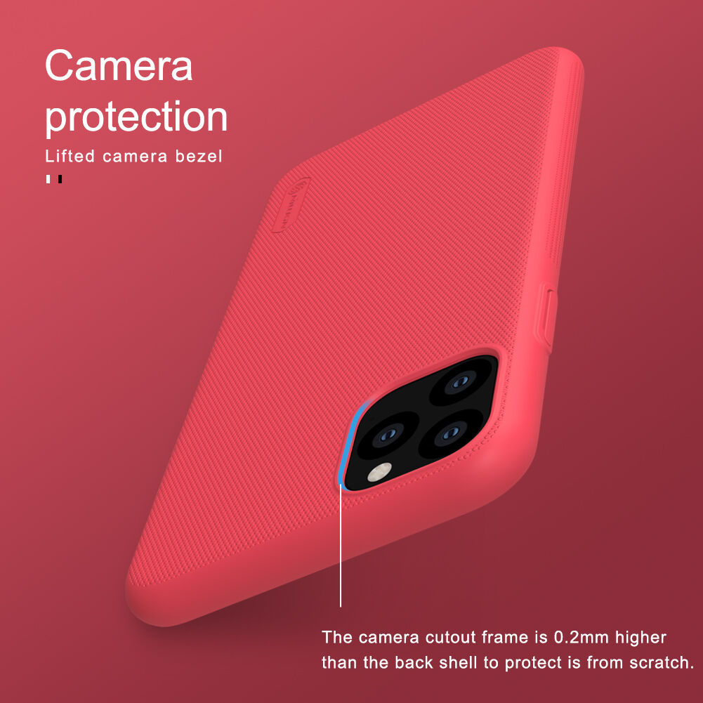 Nillkin matný kryt so zdrsneným povrchom pre iPhone 11 Pro Max - čierny