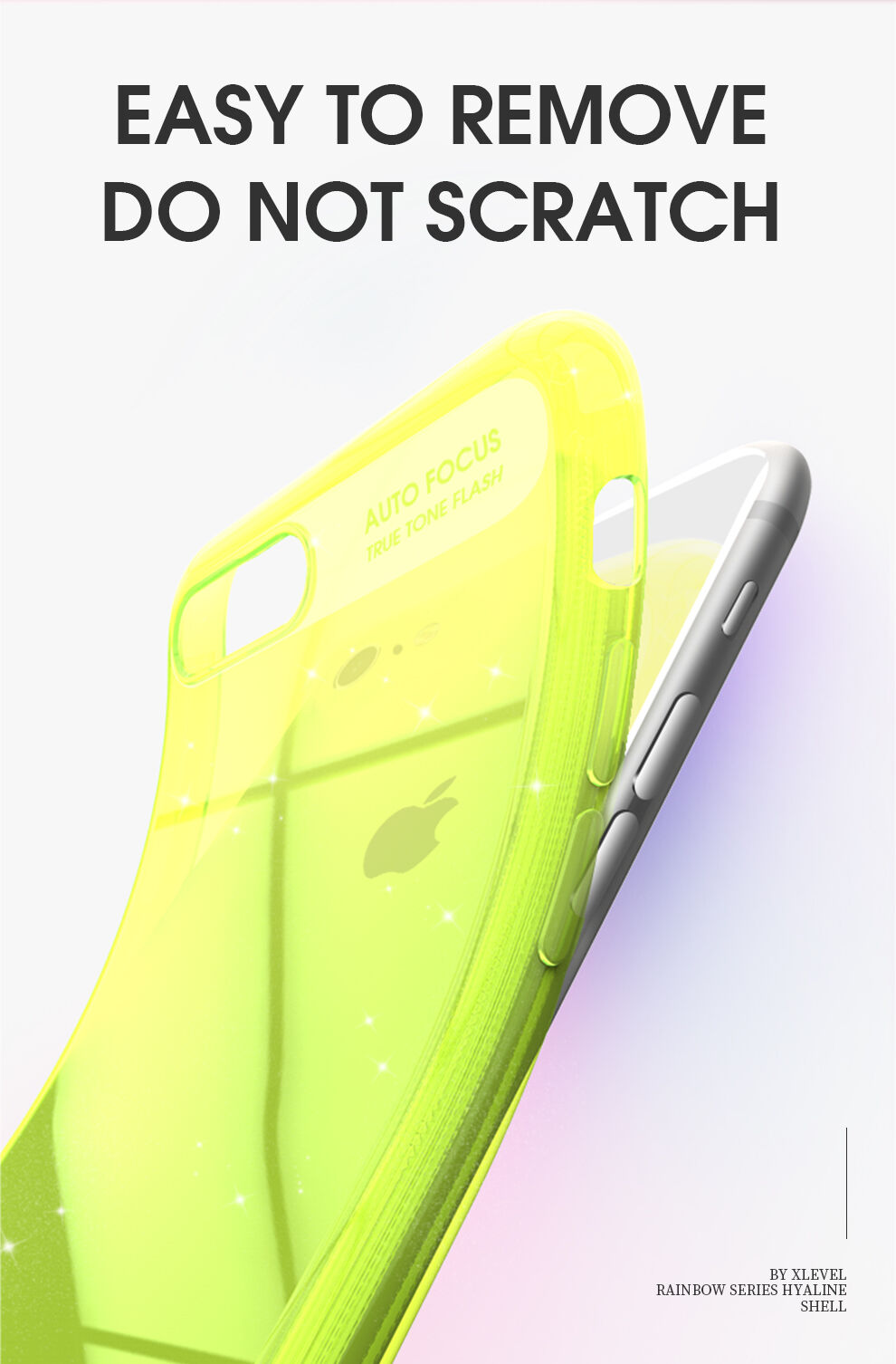 X-Level trblietavý kryt z mäkkého plastu pre iPhone 6 / 6S - čierny