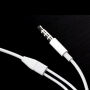 Slúchadlá s mikrofónom a ovládaním hlasitosti s konektorom 3,5 mm jack pre zariadenia Apple - biela