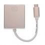 Redukcia z USB-C (Thunderbolt 3) na DVI port pre MacBook – 10cm – ružovo-zlatá