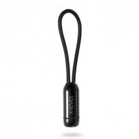 X-LEVEL elegantný USB/lightning kábel pre Apple iPhone/iPad/iPod – 8 cm – čierny