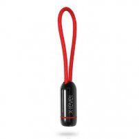 X-LEVEL elegantný USB/lightning kábel pre Apple iPhone/iPad/iPod – 8 cm – červený