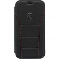 Ferrari Heritage 488 flipové puzdro pre iPhone XR - čierne