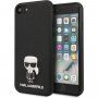 Karl Lagerfeld Saffiano Iconic kryt pre iPhone 7 / 8 / SE (2020/2022) - čierny