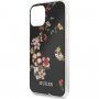 Guess Flower Shiny N.4 kryt pre iPhone 11 Pro Max - čierny