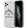 Karl Lagerfeld St. Guillaume Glitter kryt pre iPhone 11 Pro Max - strieborný