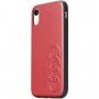 Audi originálny kryt z PU kože pre iPhone X / XS - červený