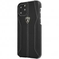 Lamborghini Huracan Originálny kožený kryt pre iPhone 11 Pro Max - čierny