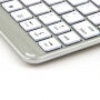 WITSPAD hliníkové puzdro s podsvietenou Bluetooth klávesnicou pre iPad 9,7" (2017/2018) / Pro 9,7" / Air 1 / 2 – strieborné