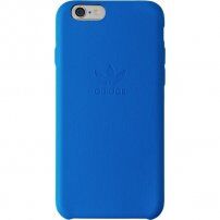 Adidas originálny kožený kryt s logom pre iPhone 6 / 6S - modrý