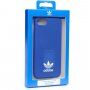 Adidas originálny kryt s logom a s koženým povrchom pre iPhone 6 / 6S / 7 / 8 / SE (2020/2022) - modrý