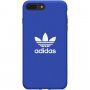 Adidas originálny kryt s textilným povrchom pre iPhone 6 / 6S / 7 / 8 / SE (2020/2022) - modrý