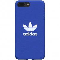Adidas originálny kryt s textilným povrchom pre iPhone 6 / 6S / 7 / 8 / SE (2020/2022) - modrý
