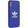 Adidas originálny kryt s textilným povrchom pre iPhone 6 / 6S / 7 / 8 / SE (2020/2022) - modrý