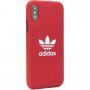 Adidas originálny kryt s textilným povrchom pre iPhone 6 / 6S / 7 / 8 / SE (2020/2022) - oranžový