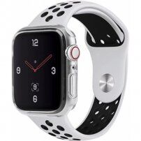 Uniq Glase Slim puzdro z mäkkého plastu pre Apple Watch 40 mm - transparentný
