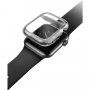 Uniq Garde Hybrid púzdro s ochranou displeja pre Apple Watch 44mm - dymové