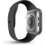 Uniq Garde Hybrid púzdro s ochranou displeja pre Apple Watch 44mm - dymové