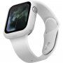 Uniq Lino silikónové puzdro pre Apple Watch 44mm - biele