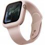 Uniq Lino silikónové puzdro pre Apple Watch 44mm - svetloružové