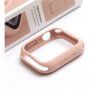 Uniq Lino silikónové puzdro pre Apple Watch 44mm - svetloružové