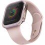 Uniq Valencia kovové puzdro pre Apple Watch 44 mm - svetloružové