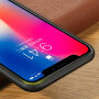 BENKS plastový ochranný kryt v štýle zapletenej kože pre iPhone XS / iPhone X – tmavomodrá