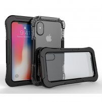 Vodotesné a extra odolné puzdro pre iPhone X / XS - čierne