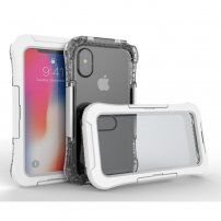 Vodotesné a extra odolné puzdro pre iPhone X / XS - biele