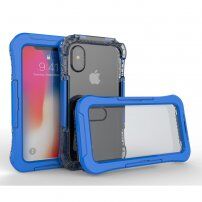 Vodotesné a extra odolné puzdro pre iPhone X / XS - modré