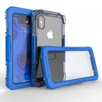 Vodotesné a extra odolné puzdro pre iPhone XS Max - modré